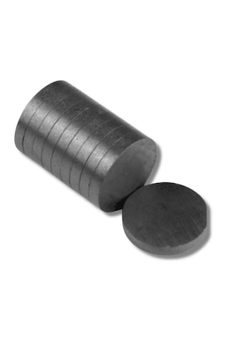 Ferrit Mıknatıs Oxit Magnet Çap 10 Mm Kalınlık 3 Mm Yuvarlak Kömür - 2.000 Adet