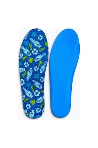 Black Flex Tropical Memory Foam Darbe Emici Digital Baskılı Hafızalı İç Tabanlık 36-45