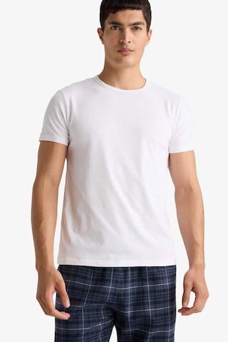 Defacto Slim Fit Dar Kesim Bisiklet Yaka Üst L4885az25auwt34 Beyaz