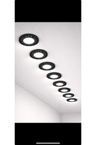 3 Işık Modlu, Ayarlı Yaylı, Sıva Altı 9 Watt Led Spot, Tavan Ve Merdiven Modern Tasarım Spot Lamba Siyah - Beyaz