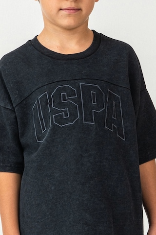 U.S. Polo Assn. U.s. Polo Assn. 2437 Erkek Çocuk Garson Kısa Kol Bermuda Takım Siyah