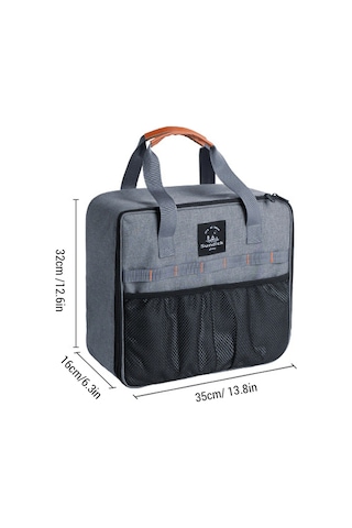 Sundick Piknik Çantası El Çantası Kamp Dış Mekan Çok Fonksiyonlu Gri