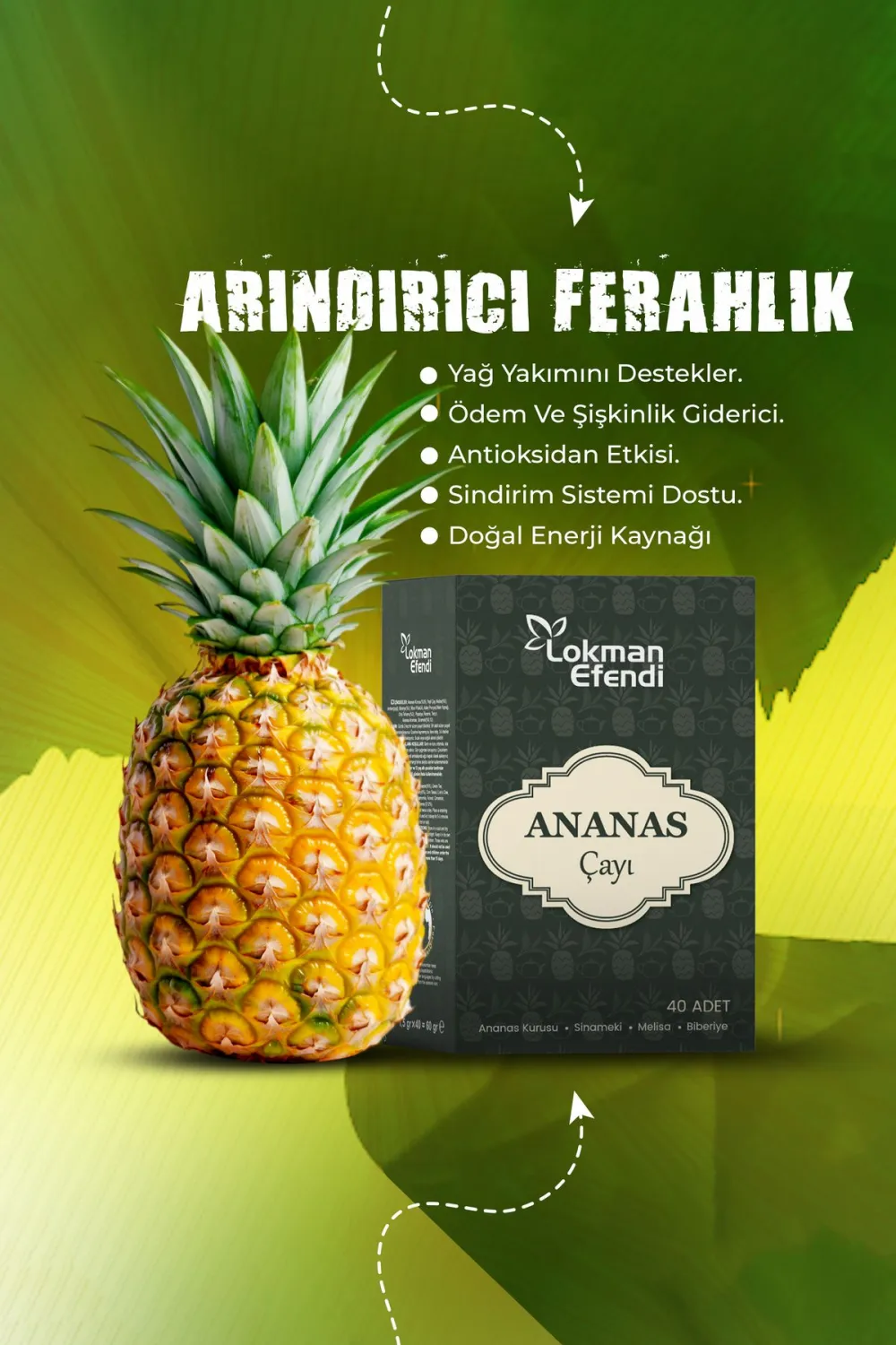 Lokman Efendi Anans Çayı 40'lı Süzen Poşet