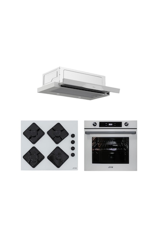 Afm Tech Ve Ferre Mirao Beyaz D037 + FM7701 + FM-BD2201 Ankastre Set