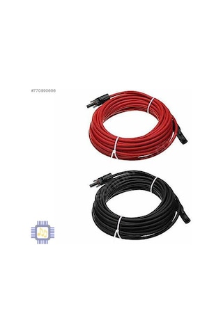 Güneş Paneli Kablosu Solar Kablo 6mm 10+10 Toplam 20 Metre Mc4
