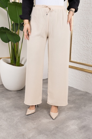 Beli Lastikli Salaş Ayrobin Pantolon - Vizon / A0103 Vizon