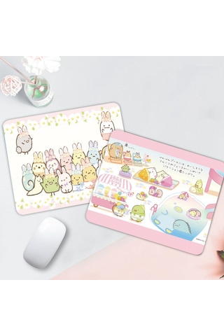 Kaymaz Mouse Pad Oyun Mouse Pad Çizgi Film Mouse Pad Kauçuk Mouse Pad Ofis Mouse Pad 210 260 2mm Pembe