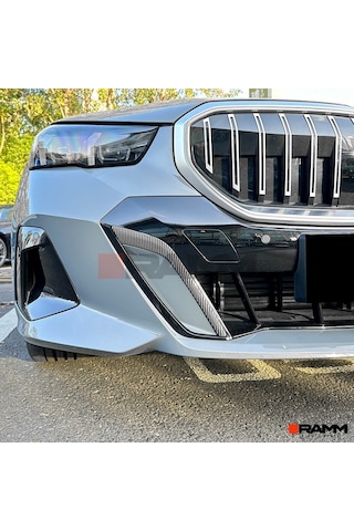 Bmw G60 G61 İ5 M Sport 2024+ Ön Tampon Bıçağı Sağ-sol Parlak Karbon