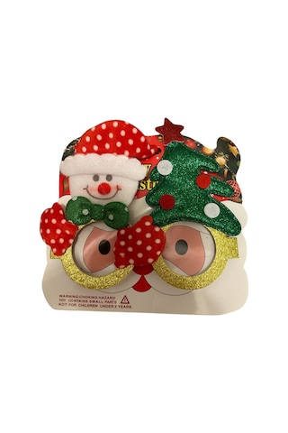 Yılbaşı Figürlü Gözlük Kardan Adam-çam Ağacı