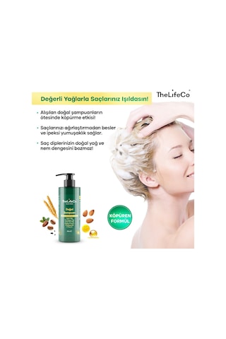 Thelifeco Hairfood Değerli Yağlar Serisi Doğal Şampuan 250 ML