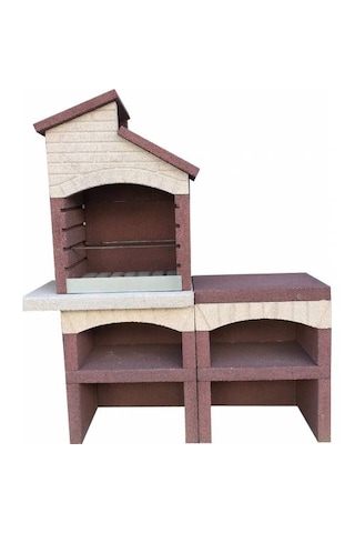 Mangal Barbekü 70 Lik Masalı Kırmızı Beyaz Model