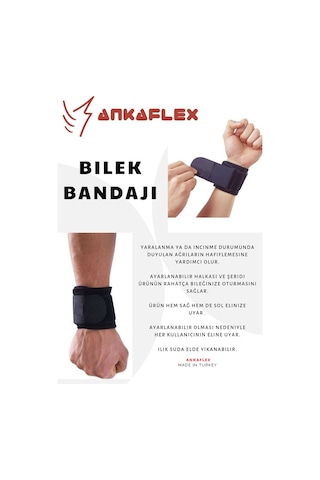 Ankaflex Bilek Ateli Ayarlanabilir Bilek Bandajı El Bilek Ateli