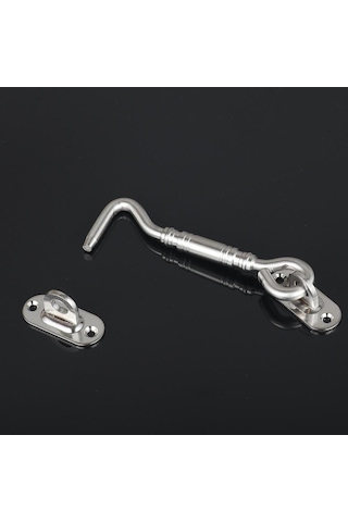 Homyl Çelik Gümüş Paslanmaz Kabin Kancası Ve Göz 8-inç