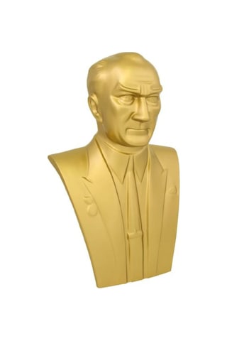 60 Cm Fiberglass Arkası Açık Atatürk Büstü