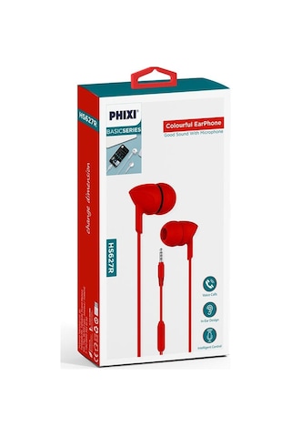 Phixi Basic HS627 Mikrofonlu Kulakiçi Kulaklık