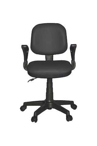 Türksit Kozmo Lux Kollu Çalışma Koltuğu Kumaş Siyah