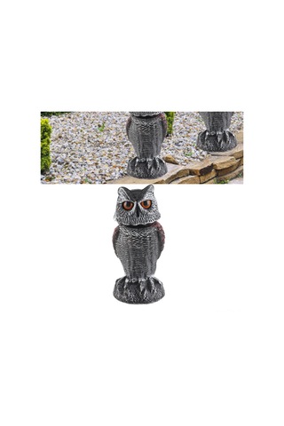 Tenfowee Bahçe Taşıtları: Plastik Sallanan Kafa Baykuşu - Kuş Ve Haşere Kovucu, Bahçe Dekorasyonu, Dış Mekan Koruması