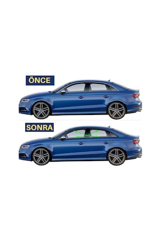 Audi A3 Sedan Krom Cam Çerçevesi Set 2013-2019 10 Parça
