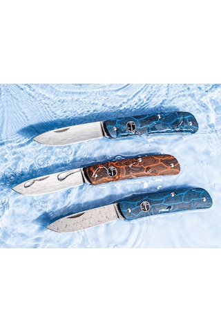 Böker Plus Tech Tool Orange Damast G10 Kamp Çakı Çok Renkli