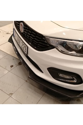 Fiat Egea Ön Tampon Eki Lip 3 Parça Parlak Siyah