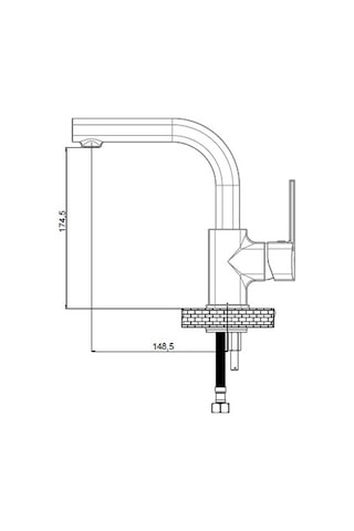 Gpd Pedra MTL160 Tek Gövde Lavabo Bataryası
