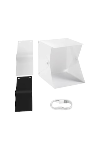 Oem Marka 5022 Led Küp Ürün Çekim Çadırı 20x20x20 Beyaz - Siyah