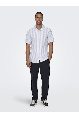 Onssınus Loose 0007 Cot Lın Pant Noos Erkek Mavi Pantolon - 22028267 Mavi