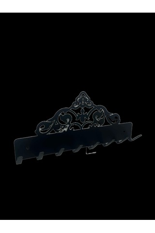 Lazer Anahtarlık Nakış Mat Siyah Mat Siyah