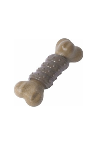 M-pets Chewood Kemik Kauçuk Köpek Oyuncağı 3.9x5.1x5.8 Cm Small Kahverengi
