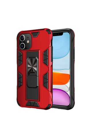 Apple Uyumlu iPhone 11 Kılıf Zore Volve Kapak Kırmızı