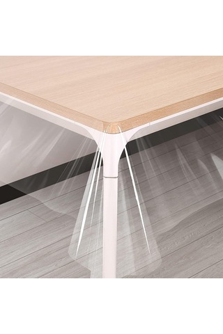 0.50mm Şeffaf Pvc Masa Ve Masa Örtüsü Koruyucu İnce Masa Pedi Şeffaf Muşamba Asetat Örtü En: 70cm X Bo Çok Renkli