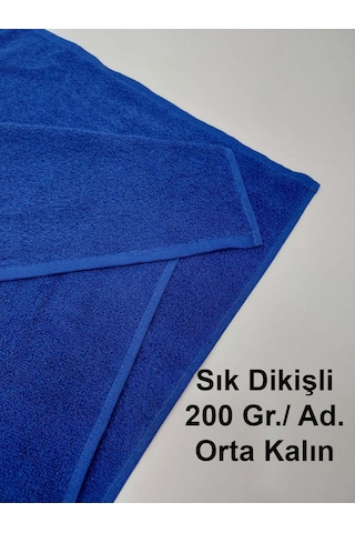 Berber Havlusu Sporcu Havlusu Yüz Havlusu Royal Mavi 50x90 Cm 3lü