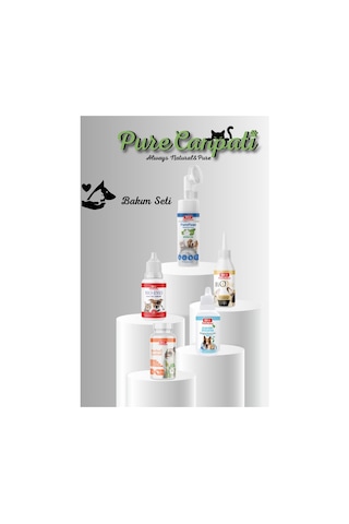 Purecanpati Kedi Bakım Seti Pati Göz Kulak Ağız Bakım Temizleyici