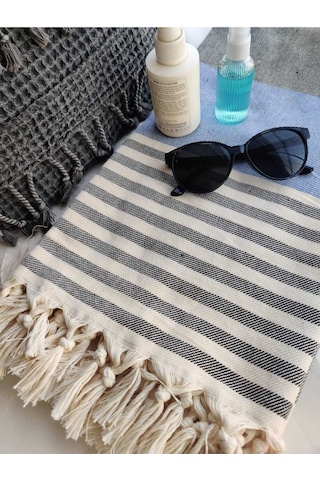 %100 Pamuk Banyo Havlusu, Peştemal, Hamam, Plaj Havlusu 100cm X 180cm Mavi
