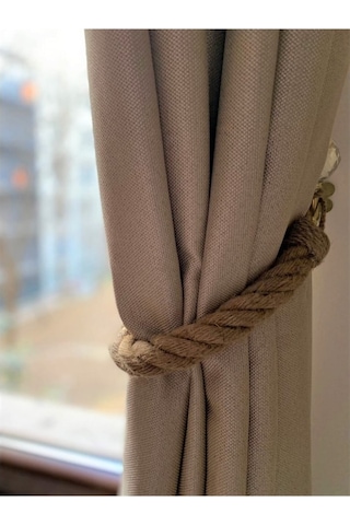 50 Cm Otantik Kalın Halat Perde Tutacağı (20Mm)