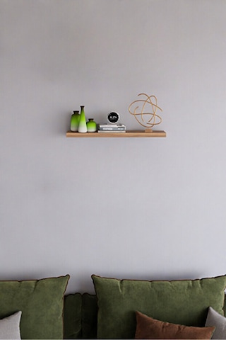 Alpa Ev Mobilya Minimal Tekli Duvar Rafı Seti Dekoratif Raf 50x15 Cm Atlantik Çam