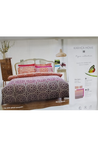 Karaca Home Bery Bordo %100 Pamuk/cotton Tek Pike Takımı