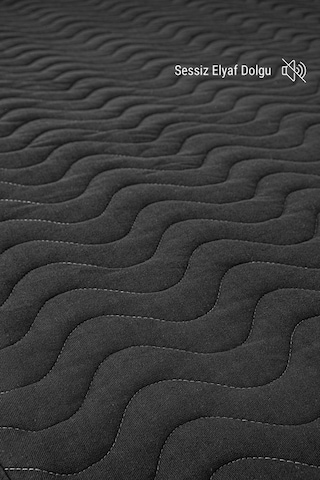 Micro Kapitone Fitted Full Kenar Su Sıvı Geçirmez Alez Kömür Grisi