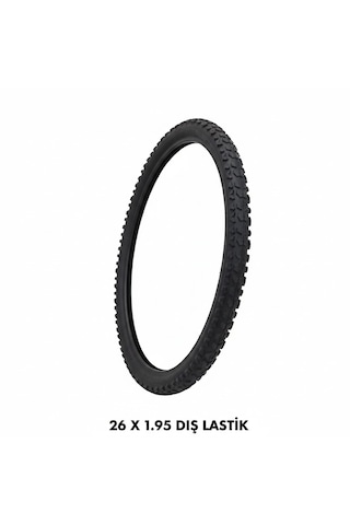 26 Jant Dış Lastik - 26x1.95 Mtb Dağ Bisikleti Dişli Dış Lastik - 1 Adet
