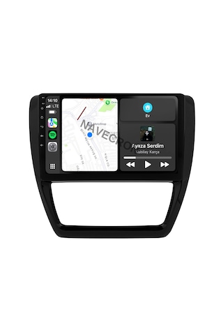 Volkswagen Jetta 2011-17 10" Uyumlu Androıd Multimedya Gerçek 2/32 Kablosuz Carplay Geri Görüş Kameralı 10"