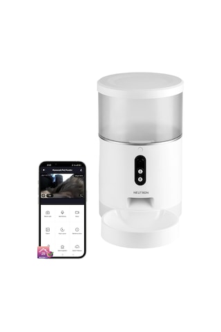 Neutron Kameralı ve Sesli Akıllı Mama Kabı Wi-Fi Destekli - App ile Kontrol