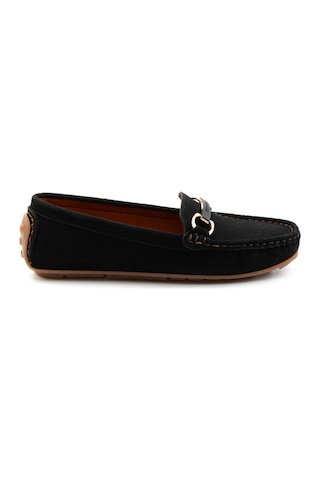 Bambi Siyah Kadın Loafer Ayakkabı K01309100502 Siyah