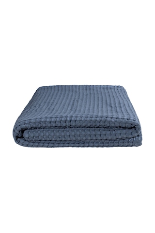 Mare %100 Pamuklu Mavi Waffle Pike Çift Kişilik 230x245 Mint Yeşil