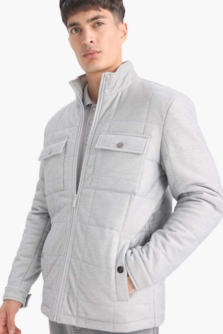 Defacto Slim Fit Dar Kesim Dik Yaka Astarlı Fermuarlı Cepli Kışlık Şişme Penye Mont E7888ax25augr221 Gri