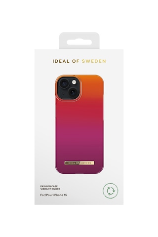 Fashion Case Apple Uyumlu iPhone 15 Vibrant Ombre Çok Renkli