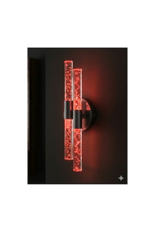 Bubbleflux Dubble Small 31 Cm Modern Tasarım Led Aplik - Duvar Lambası - Siyah - Elektrikli - Rgb Kumandalı Siyah Rgb Elektrikli Kumandalı
