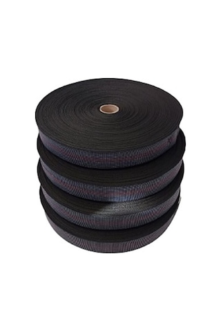 Kaliteli Elastik Kolon - Üç Çizği Mavi 5cm Eninde 8-12-24-48-72 Metre Esnetilmeden Kesilir Mavi 08 Metre