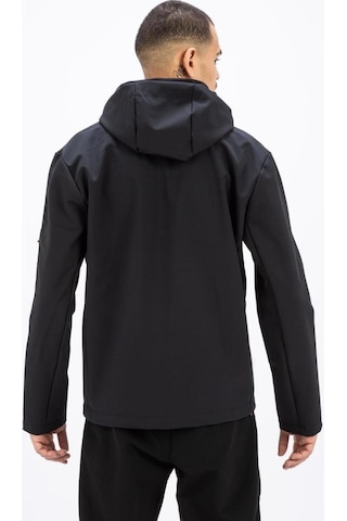 Exuma 2111161 Erkek Siyah Yağmur Rüzgar Geçirmez Softshell Özellikli Mont 001