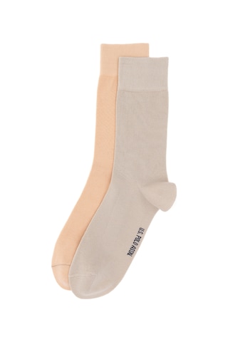 U.S. Polo Assn. Erkek Taş Melanj 2'li Soket Çorap 50299032-VR225