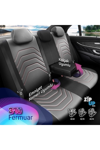 Otom Core Design Premium Deri Ekstra Destekli Oto Koltuk Kılıfı 550899954